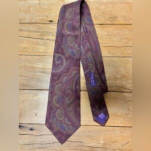 Ralph Lauren Purple Label Silk Paisley Tie